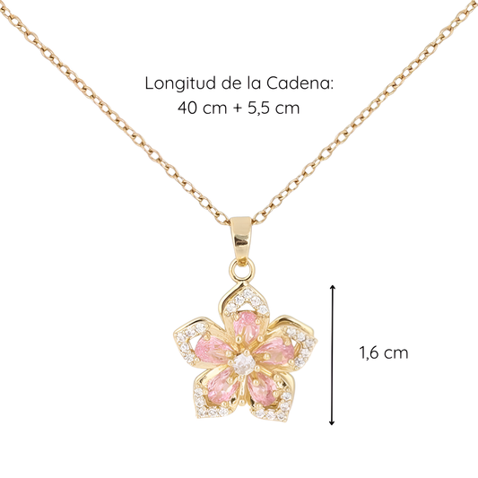 Collar de Flor Giratoria